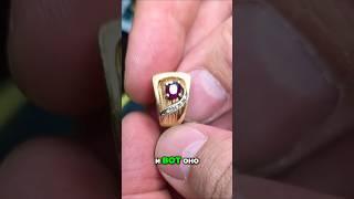 Золотое Кольцо с Рубином Тест на Подлинность! #gold #diamond #золото #бриллианты