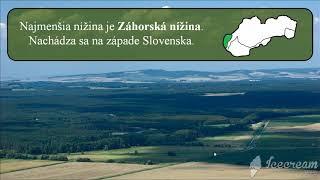 Nížiny na mape Slovenska