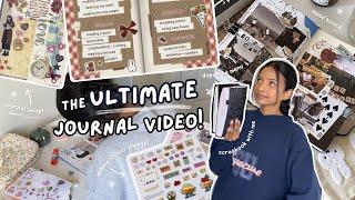 the ULTIMATE journal video! ⭑ making "sticker" sheets, scrapbook with me + journal swap