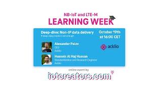 Non-IP data delivery - NB-IoT and LTE-M Learning Week by iotcreators.com