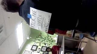 KICK ME SIGN ON TEACHER'S BACK