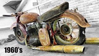 Full Restoration JAWA Motorcycle 1960s - Old Abandoned Treasure | One YEAR Incredible Transformation