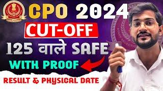 SSC CPO 2024 Result & Cutoff || SSC CPO 2024 125 वाले safe 🫨 || SSC CPO cutoff 2024 || cpo cutoff