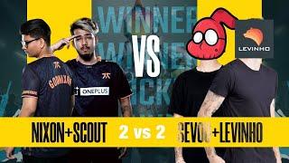 GodNixon + Scout vs Levinho + Sevou | Fun TDM Pan Fight | Pubg Mobile