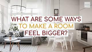 What are some ways to make A room feel bigger ? | Spaceterior | Ultimate School of Interior Design