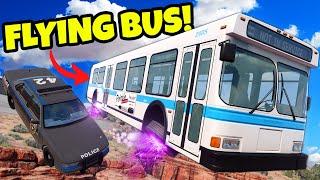 This Mod Makes BUSES FLY to Escape the Police in BeamNG Drive!