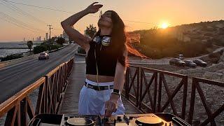 K_OXANA| Sunset CHILLOUT deep house & trance SUMMER mix - 4K LIVE @ Cyprus Limassol