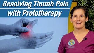 Resovling chronic thumb pain from osteoarthritis with Prolotherapy - Danielle Matias, PA-C