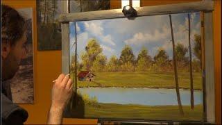 The Painting Delight Show Season 1 Episode 6 '' Cabin by the River''