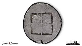 MACEDON. Macedonian.Bisaltai.AR Tristater("Oktadrachm")(28.34 gms),ca. 475-465 B.C.CHOICE VERY FINE.