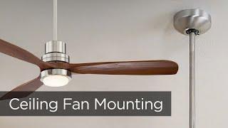 Ceiling Fan Downrods and Mounting Types - Lamps Plus