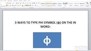 How to Type Phi Symbol in Word/Excel? Alt Code and Shortcuts for Angle Phi