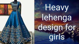 Top 10 latest party wear heavy lehenga design || #lehengadesign #croptoplehengadesigne