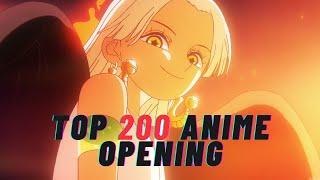 My top 200 anime opening