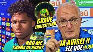 GRAVE ! INDISClPLINA NA SELEÇÃO BRASILEIRA !! DORIVAL MANDA RECADO ! ENDRICK VIRA BOBBY E MAIS ...