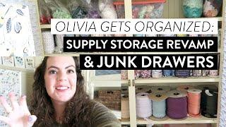 Olivia Gets Organized: Supply Storage Revamp & Junk Drawers Confession