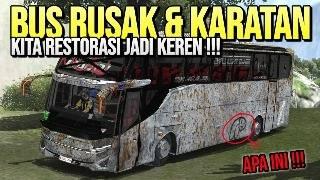 ROMBAK BUS RUSAK TERBENGKALAI JETBUS 5 JADI KEREN FULL ACC VARIASI STROBO - BUS SIMULATOR INDONESIA