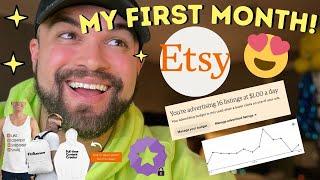 My FIRST month on ETSY! Analytics, how much money I made & my strategy to double sales in March!