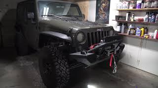 HOW TO INSTALL A WINCH AND WIRE IT JEEP WRANGLER