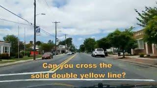 Driver's Education Video - Can you cross the solid double yellow line?