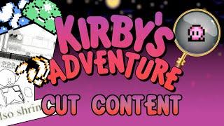 The Cut Content of Kirby's Adventure