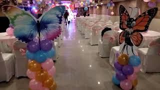 butterfly theme decoration with birthday party decorations ideas for you hotel balloons decoration