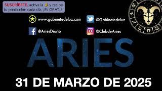 Horóscopo Diario - Aries - 31 de Marzo de 2025.