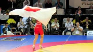 2012 Women's World Championships: Saori Yoshida Celebrates 13th World/Olympic Title