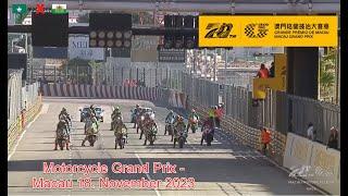 Macau Motorcycle Grand Prix – 55th edition – Race 11/18/2023