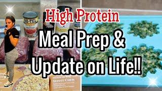 EASY FAST HIGH PROTEIN  MEAL PREP & CHAT WITH ME| IN WITH JEN