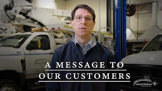 A message to customers from our President and CEO