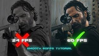 smooth 60fps tutorial ; after effects