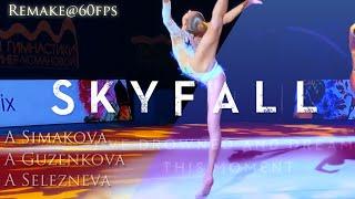 Anastasia Simakova 2021 Gala: Adele-SKYFALL-Lyrics-Remake@60fps HD|Close up Slow Motion|sexy gymnast