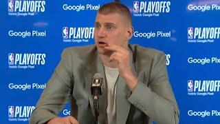 Nikola Jokic Is The Happiest Man In The World After Being Asked A Question In Serbian! 