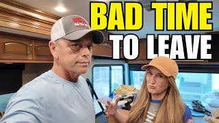 RV Travel - MAJOR STORM COMING - DID WE WAIT TOO LONG?  #rvlife