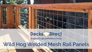 Welded Mesh Level Rail Panels By Wild Hog Railing