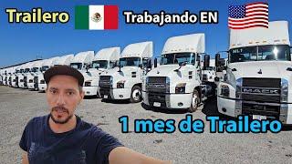 trailero mexicano trabajando en estados unidos USA otro dia de trabajo ya 1 mes en esta empresa