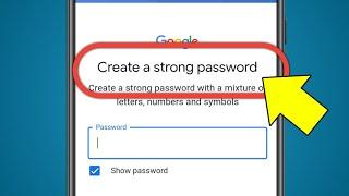 Create A Strong Password | Password | Strong Password | Create Password