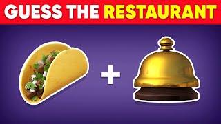 Guess the 100 Fast Food Restaurant by Emoji?  3 Second Quiz Challenge