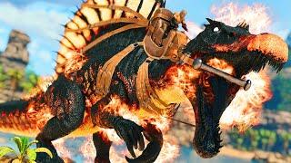 Taming A Spino with Some Real Fire Power! | ARK Ascended #11