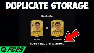 How To Use Duplicate Storage On FC 25 (SBC Storage)