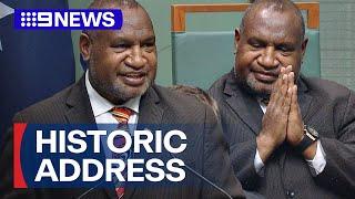 Papua New Guinea PM makes historic address to Parliament | 9 News Australia