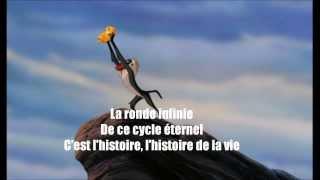 Roi lion- L'histoire de la vie fr paroles/lyrics HD