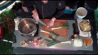 Creamy Potato & Leek soup w/ White Wine, With Chef McBride & the Celtic Caterer at Estes park 2015