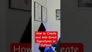 How to Create & Add Email Signatures in Outlook #techbytosh #emailsignatures #outlook #microsoft365