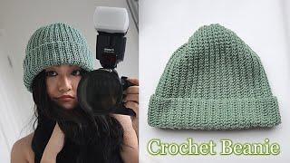 How to Crochet a Beanie Hat | Knit Look Crochet Beanie