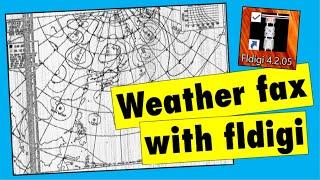 Decoding HF weather fax with fldigi