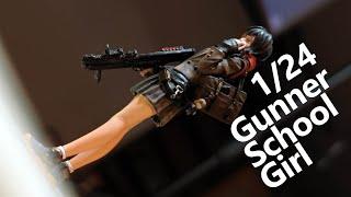 1/24 Gunner School Girl Figure for Upcoming Diorama “a Typical Day in Dystopia”