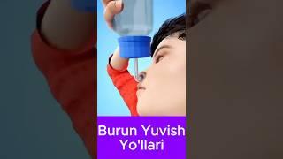 Burun yuvish yo’llari. #news#doktor#lifehack#kasallik#quloq#tomoq#lor#facts#bola