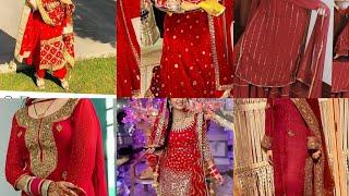 Red colour combination/red suit design/red yellow suits /dulhan Red suits /red trendy bride suit